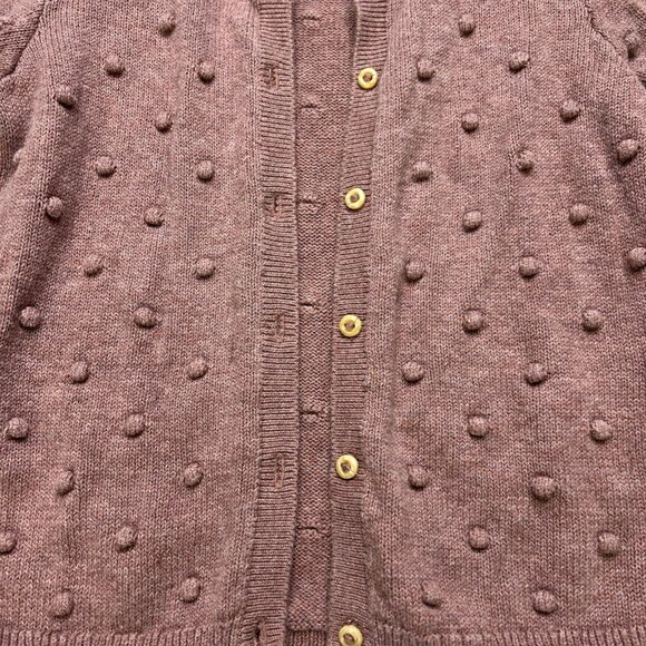 H&M baby Cardigan Girls Size 18-24 Months Textured Knit Cardigan Organic Cotton - Picture 2 of 6